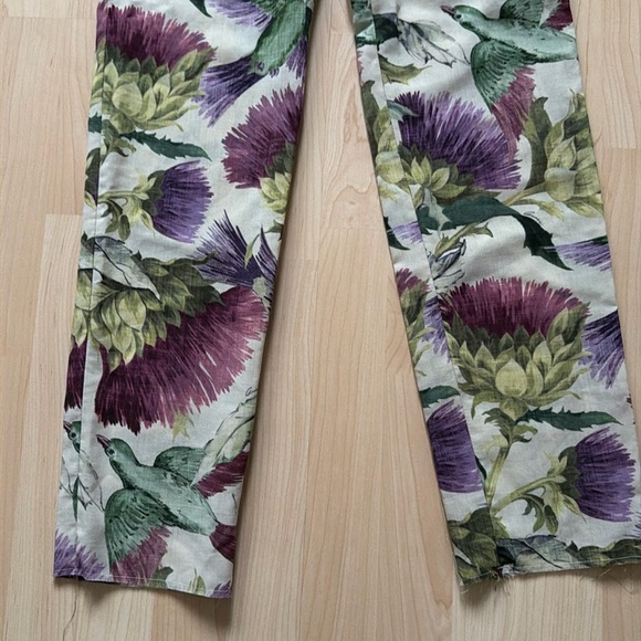NWOT Gucci Fall 2015 floral twill trousers pant, size EU 36/ US 2 - Picture 12 of 16
